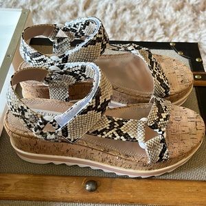 Steve Madden (Steven New York) cork heeled sandals